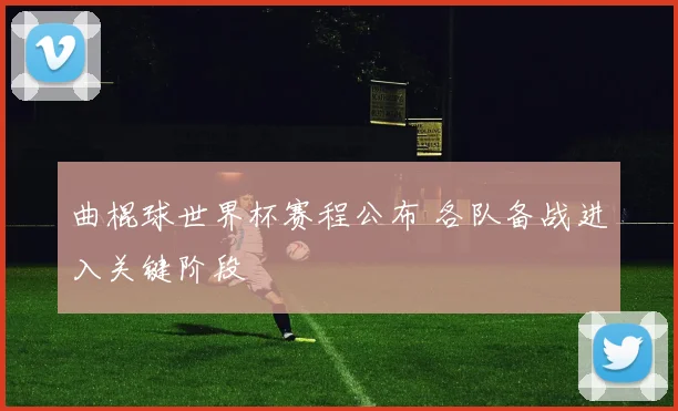 曲棍球世界杯赛程公布 各队备战进入关键阶段